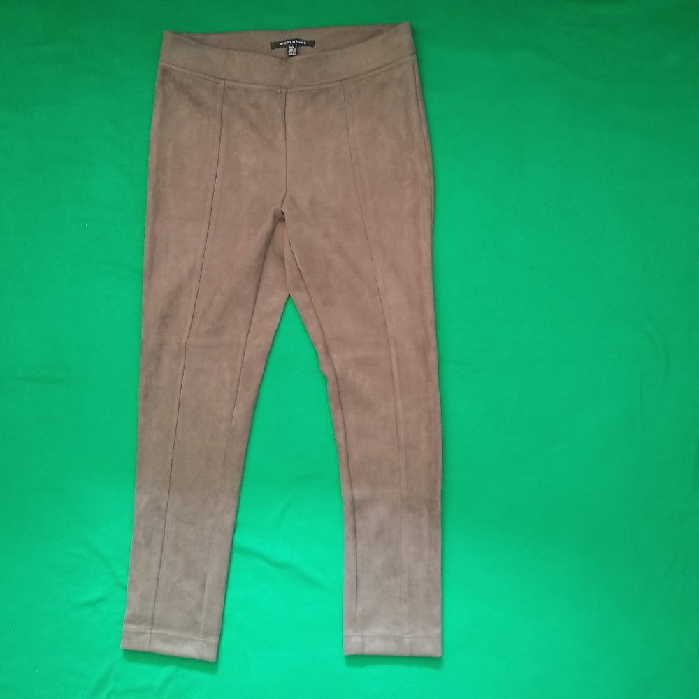 SALE! Andrew Marc suede brown tan formal pants slacks